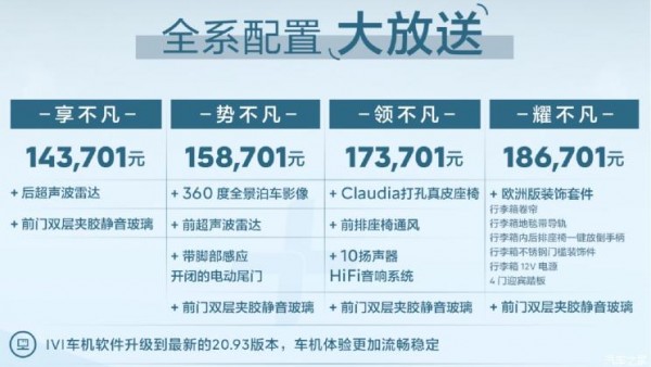 143701元起 2023款凡尔赛C5 X正式上市