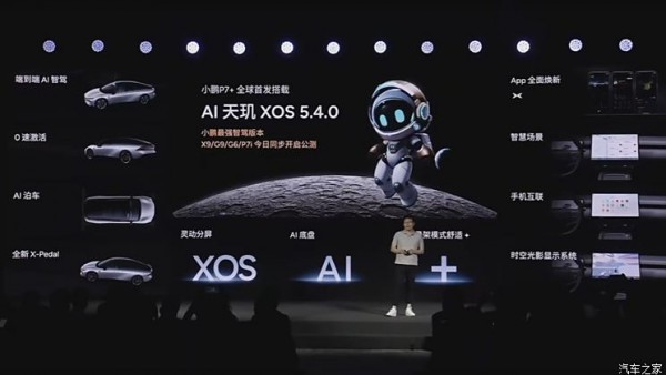 AI智驾/AI座舱/AI底盘/AI互联一锅端 小鹏发布AI天玑XOS 5.4.0